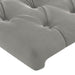 Tăblie de pat cu LED, gri deschis, 160x7x118/128 cm, catifea - WALTI WALTI