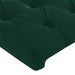 Tăblie de pat cu LED, verde închis, 160x7x118/128 cm, catifea - WALTI WALTI