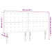 Tăblie de pat cu LED, crem, 160x5x118/128 cm, textil - WALTI WALTI