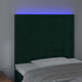 Tăblie de pat cu LED, verde închis, 80x5x118/128 cm, catifea - WALTI WALTI