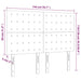 Tăblie de pat cu LED, roz, 144x5x118/128 cm, catifea - WALTI WALTI