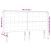 Tăblie de pat cu LED, verde închis, 160x5x118/128 cm, catifea - WALTI WALTI