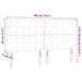 Tăblie de pat cu LED, gri închis, 180x5x118/128 cm, catifea - WALTI WALTI