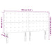 Tăblie de pat cu LED, verde închis, 180x5x118/128 cm, catifea - WALTI WALTI