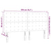 Tăblie de pat cu LED, albastru închis, 200x5x118/128cm catifea - WALTI WALTI