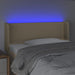 Tăblie de pat cu LED, crem, 83x16x78/88 cm, textil - WALTI WALTI