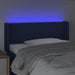 Tăblie de pat cu LED, albastru, 93x16x78/88 cm, textil - WALTI WALTI