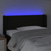 Tăblie de pat cu LED, negru, 103x16x78/88 cm, textil - WALTI WALTI