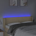 Tăblie de pat cu LED, crem, 147x16x78/88 cm, textil - WALTI WALTI