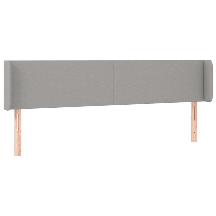 Tăblie de pat cu LED, gri deschis, 163x16x78/88 cm, textil - WALTI WALTI