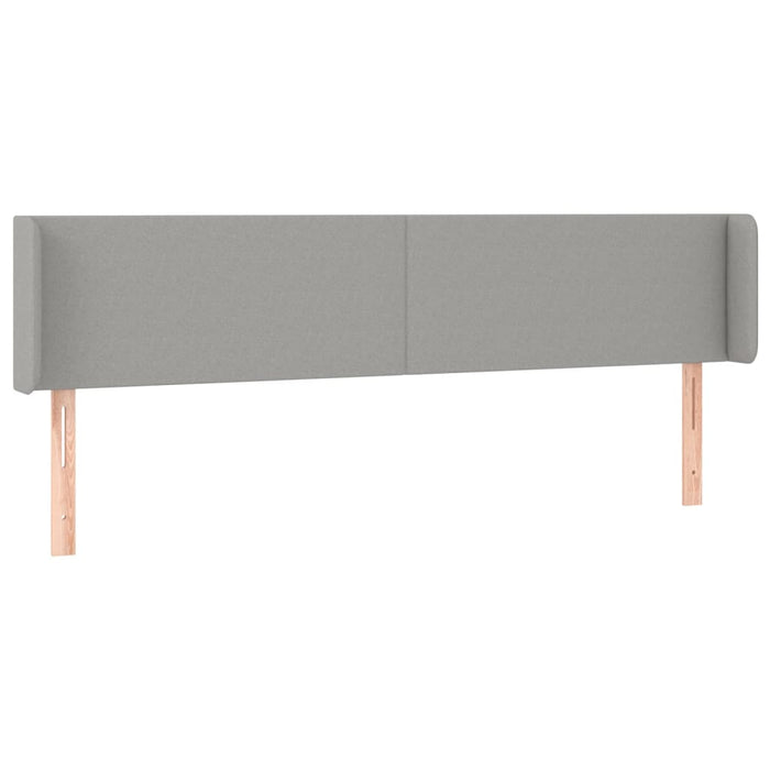Tăblie de pat cu LED, gri deschis, 183x16x78/88 cm, textil - WALTI WALTI