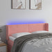 Tăblie de pat cu LED, roz, 147x16x78/88 cm, catifea - WALTI WALTI