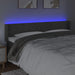 Tăblie de pat cu LED, gri închis, 163x16x78/88 cm, catifea - WALTI WALTI