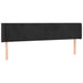 Tăblie de pat cu LED, negru, 163x16x78/88 cm, catifea - WALTI WALTI