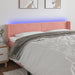 Tăblie de pat cu LED, roz, 203x16x78/88 cm, catifea - WALTI WALTI