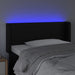 Tăblie de pat cu LED, negru, 103x16x78/88 cm, piele ecologică - WALTI WALTI