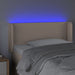 Tăblie de pat cu LED, cappuccino 103x16x78/88cm piele ecologică - WALTI WALTI