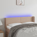 Tăblie de pat cu LED cappuccino 147x16x78/88 cm piele ecologică - WALTI WALTI