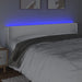 Tăblie de pat cu LED, alb, 183x16x78/88 cm, piele ecologică - WALTI WALTI