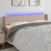 Tăblie de pat cu LED cappuccino 183x16x78/88 cm piele ecologică - WALTI WALTI