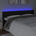 Tăblie de pat cu LED, negru, 203x16x78/88 cm, piele ecologică - WALTI WALTI