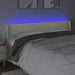 Tăblie de pat cu LED, crem, 203x16x78/88 cm, piele ecologică - WALTI WALTI