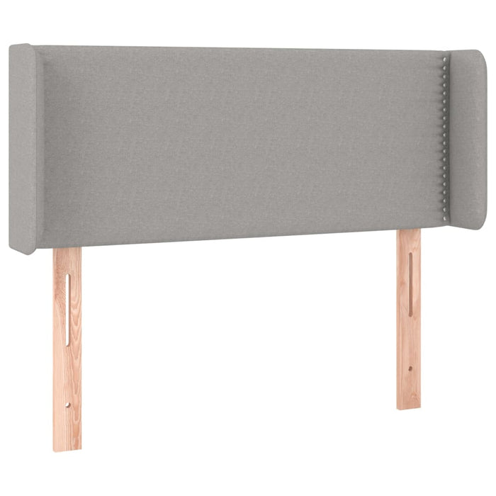 Tăblie de pat cu LED, gri deschis, 103x16x78/88 cm, textil - WALTI WALTI