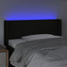 Tăblie de pat cu LED, negru, 103x16x78/88 cm, textil - WALTI WALTI