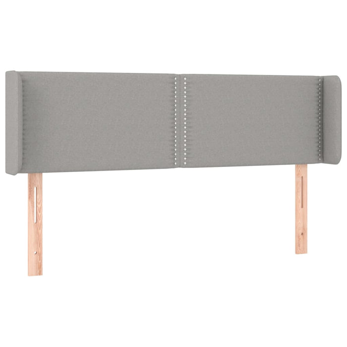 Tăblie de pat cu LED, gri deschis, 147x16x78/88 cm, textil - WALTI WALTI