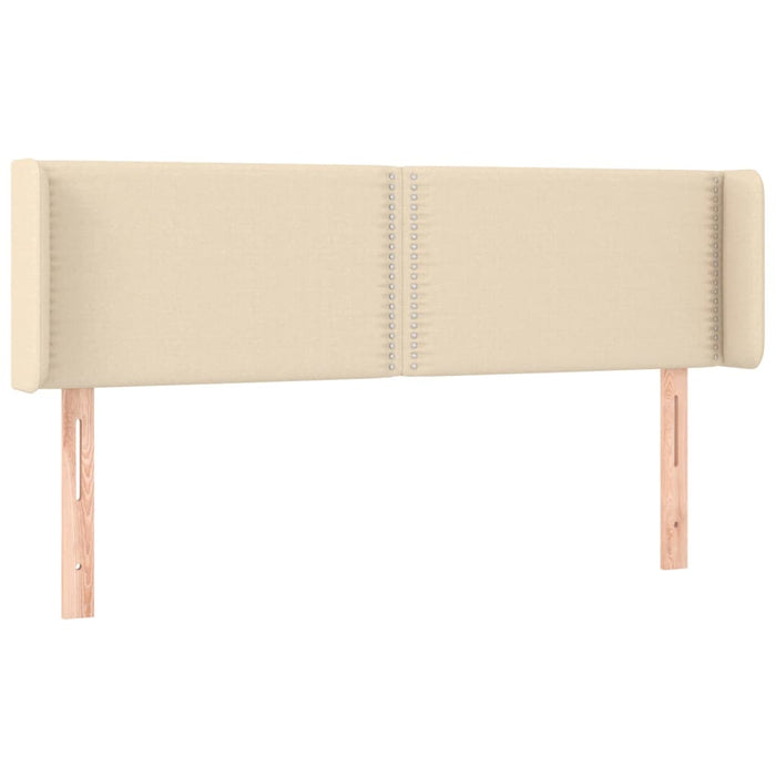 Tăblie de pat cu LED, crem, 147x16x78/88 cm, textil - WALTI WALTI