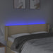 Tăblie de pat cu LED, crem, 147x16x78/88 cm, textil - WALTI WALTI
