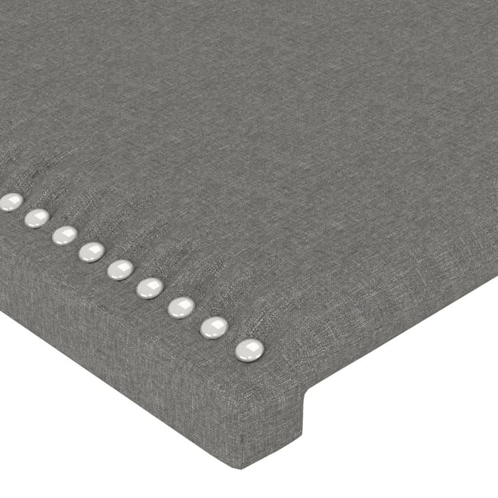 Tăblie de pat cu LED, gri închis, 183x16x78/88 cm, textil - WALTI WALTI
