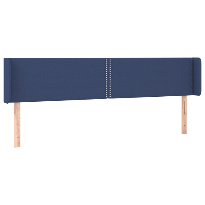 Tăblie de pat cu LED, albastru, 183x16x78/88 cm, textil - WALTI WALTI