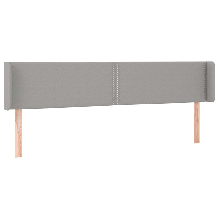Tăblie de pat cu LED, gri deschis, 203x16x78/88 cm, textil - WALTI WALTI