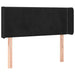 Tăblie de pat cu LED, negru, 93x16x78/88 cm, catifea - WALTI WALTI