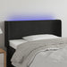 Tăblie de pat cu LED, negru, 93x16x78/88 cm, catifea - WALTI WALTI