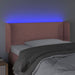 Tăblie de pat cu LED, roz, 103x16x78/88 cm, catifea - WALTI WALTI