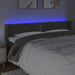 Tăblie de pat cu LED, gri închis, 163x16x78/88 cm, catifea - WALTI WALTI