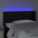 Tăblie de pat cu LED, negru, 103x16x78/88 cm, piele ecologică - WALTI WALTI