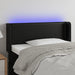 Tăblie de pat cu LED, negru, 103x16x78/88 cm, piele ecologică - WALTI WALTI