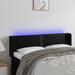 Tăblie de pat cu LED, negru, 147x16x78/88 cm, piele ecologică - WALTI WALTI