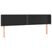 Tăblie de pat cu LED, negru, 203x16x78/88 cm, piele ecologică - WALTI WALTI