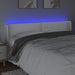 Tăblie de pat cu LED, alb, 203x16x78/88 cm, piele ecologică - WALTI WALTI