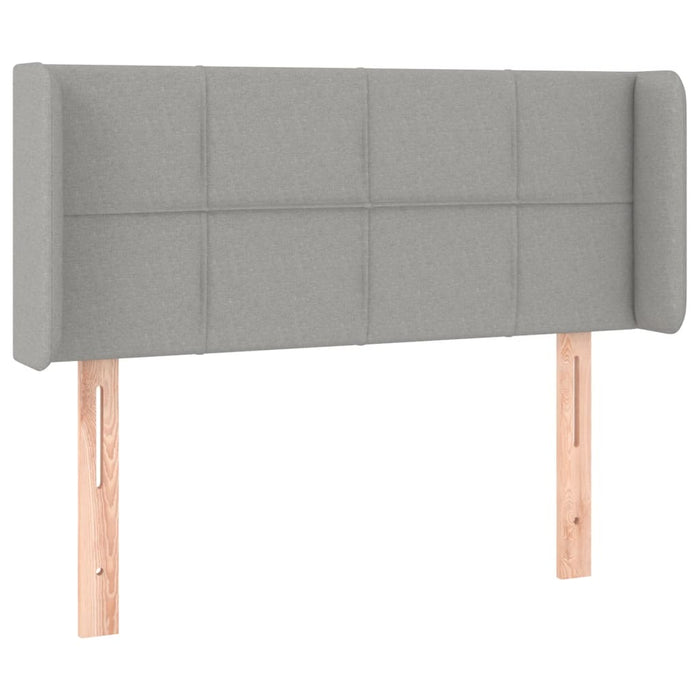 Tăblie de pat cu LED, gri deschis, 83x16x78/88 cm, textil - WALTI WALTI