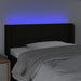Tăblie de pat cu LED, negru, 83x16x78/88 cm, textil - WALTI WALTI