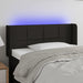 Tăblie de pat cu LED, negru, 93x16x78/88 cm, textil - WALTI WALTI