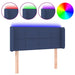 Tăblie de pat cu LED, albastru, 93x16x78/88 cm, textil - WALTI WALTI
