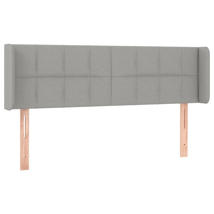 Tăblie de pat cu LED, gri deschis, 147x16x78/88 cm, textil - WALTI WALTI