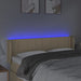 Tăblie de pat cu LED, crem, 147x16x78/88 cm material textil - WALTI WALTI
