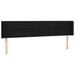 Tăblie de pat cu LED, negru, 163x16x78/88 cm, textil - WALTI WALTI
